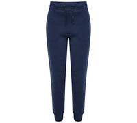 MyShoeStore Ladies Fleece Slim Fit Joggers Womens Jogging Tracksuit Casual Bottoms Sports Gym Training Trousers Ribbed Hem Ankle & Waist Band Lounge Wear Sweat Jog Pants (Navy, XL)