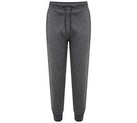 MyShoeStore Ladies Fleece Slim Fit Joggers Womens Jogging Tracksuit Casual Bottoms Sports Gym Training Trousers Ribbed Hem Ankle & Waist Band Lounge Wear Sweat Jog Pants (Charcoal, S)