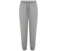 MyShoeStore Ladies Fleece Slim Fit Joggers Womens Jogging Tracksuit Casual Bottoms Sports Gym Training Trousers Ribbed Hem Ankle & Waist Band Lounge Wear Sweat Jog Pants (Grey, 2XL)