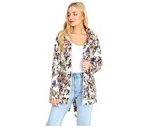 MyShoeStore Ladies Rain Mac Raincoat Showerproof Fishtail Parka Jacket Hooded Lightweight Shower Proof Floral Print UK Size 10
