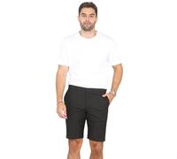 MyShoeStore Mens Everpress Shorts Flat Front Casual Lounge Wear Smart Summer Holidays Beach Bottoms Half Trousers Outdoor Jog Pants Joggers with Pockets Waist Sizes UK 30 Inch to UK 44 Inches Black
