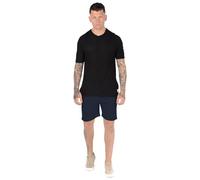 MyShoeStore Men's Fleece Jogging Shorts with Elasticated Waist and Pockets, XXL Navy Blue