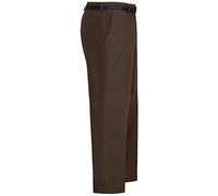 MyShoeStore Mens Formal Trousers Casual Business Office Smart Dress Pants Straight Leg Flat Front Everpress Pockets Waist Size 30 Inch to 50 Inches(Brown, 46/31)