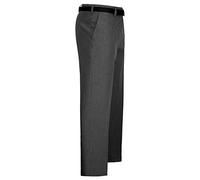 MyShoeStore Mens Formal Trousers Casual Business Office Smart Dress Pants Straight Leg Flat Front Everpress Pockets Waist Size 30 Inch to 50 Inches(Charcoal Grey, 36/33)