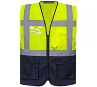 MyShoeStore Men's Hi Vis Executive Vest in Yellow | Size: Medium MyShoeStore Yellow M