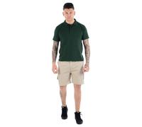 MyShoeStore Men's Men's Poly Cotton Zip Cargo Combat Shorts in Beige | Size: Small MyShoeStore Beige S