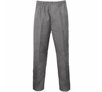 MyShoeStore Mens Rugby Trousers Full Elasticated Casual Formal Smart Look with Pocket Draw Cord Pants Sizes 30-48 (Grey,38/31)