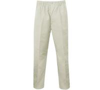 MyShoeStore Mens Rugby Trousers Full Elasticated Casual Formal Smart Look with Pocket Draw Cord Pants Sizes 30-48 (Beige,30/27)