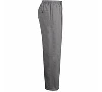 MyShoeStore Mens Smart Rugby Trousers Fully Elasticated Stretch Waist Band with Draw Cord Comfortable Fit Workwear Bottoms Straight Leg Casual Formal Work Pants Size 30-48(Grey,30/27)