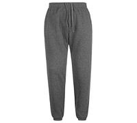 MyShoeStore Mens Tracksuit Bottoms Joggers Sweat Pants Fleece Jogging Elasticated Waist Band Casual Gym Training Sports Work Out Combat Track Jog Trousers Sweat Cuffed Ankle Pants Size S-XXL Charcoal