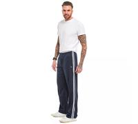 MyShoeStore Straight Leg Elasticated Waist Joggers Track Pants in Navy | Size: Small MyShoeStore Navy S