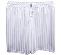 MyShoeStore Unisex PE Shorts Boys Girls Kids Children Adults Back to School Uniform Shadow Stripe Sports Gym Football Games P.E. Pull Up Short(1 Pack White, X-Large Adults)