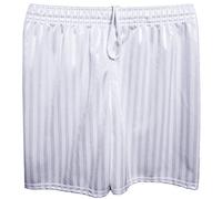 MyShoeStore Unisex PE Shorts Boys Girls Kids Children Adults Back to School Uniform Shadow Stripe Sports Gym Football Games P.E. Pull Up Short(2 Pack White, 13 Year)