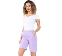 MyShoeStore Women's Half Elasticated Waist Shorts, Pack of 2, UK Size 14