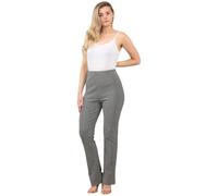 MyShoeStore Women's Pack of 2 Stretch High Waisted Boot Cut Trousers in Grey | Size: 20S MyShoeStore Grey 20S