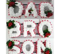 mySilkFlowers DAD, BRO, SON Funeral package Artificial Flowers Tribute Name Memorial