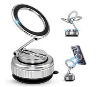 MYSISLE 2025 Upgraded Vacuum Magnetic Phone Holder for Magsafe 360° Adjustable Car Phone Stand for Gym/Mirror/Smooth Surfaces
