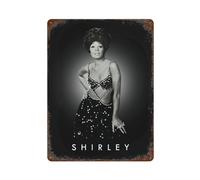 MYSJWLPOT Female Singer Shirley Bassey Poster Wall Decor Art Metal Tin Poster Modern Home Decor Art Metal Poster Home Bar Shop Decorations Vintage Sign Gift 15.7"x11.8"