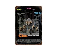 MYSJWLPOT Metal Tin Plate Clue Movie Poster Wall Decor Art Metal Tin Poster Modern Home Decor Art Metal Poster Home Bar Shop Decorations Vintage Sign Gift 11.8"x7.9"