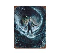 MYSJWLPOT Metal Tin Plate Percy Jackson And The Fire Thief Movie Poster Wall Decor Art Metal Tin Poster Modern Home Decor Art Metal Poster Home Bar Shop Decorations Vintage Sign Gift 15.7"x11.8"
