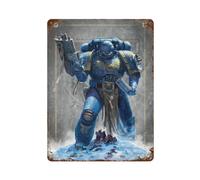 MYSJWLPOT Ultramarines Battle Brothers Poster Wall Decor Art Metal Tin Poster Modern Home Decor Art Metal Poster Home Bar Shop Decorations Vintage Sign Gift 15.7"x11.8"