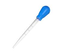 Myslie Aquarium Feeder Pipette, Long Coral Fish Feeder with Dual Scales, Multi-Function Aquatic Tank Siphon for Water Changing and Feeding, Fish Tank Cleaning Tool Blue (11.42 inch)