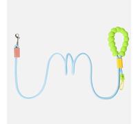 Myslie Dog Leash 6FT, Durable Premium Quality Braided Dog Leash with Comfortable Foam Handle, Highly Reflective Threads & Zinc Alloy Clasp for Small/Medium/Large Dogs (Green-Blue)