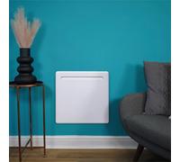 mysmartbuy 1000W Floor or Wall Mounted Electric Panel Radiator - Home or Office Heater with Timer & Comfort, Frost, Eco Modes - 40 x 40cm mysmartbuy White 40 x 40 cm