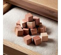 mysmartbuy 100x Cedarwood Cubes Fragrant Blocks Moth Odour Free in Brown mysmartbuy Brown