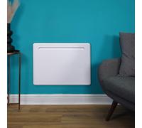 mysmartbuy 1500W Floor or Wall Mounted Electric Panel Radiator - Home or Office Heater with Timer & Comfort, Frost, Eco Modes - 40 x 50cm mysmartbuy White 40 x 50 cm