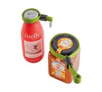 mysmartbuy 2 x Bottle & Jar Openers - Safe & Easy to Use Universal Lid Opening Kitchen Gripping Aid Gadget Tools - 18 & 10cm Long in Green mysmartbuy Green