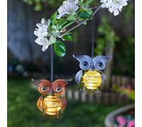 mysmartbuy 2 x Solar Powered Mini Owl Lights - Outdoor Garden LED Decorations mysmartbuy Multicolor