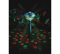 mysmartbuy 2 x Solar Powered Multicolour Projector Lights - Disco Ball Effect Colour Changing Outdoor Garden Lighting - Each H36 x 9.5cm mysmartbuy Multicolor 36 x 9.5 cm