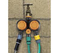 mysmartbuy 3-in-1 Mechanical Sprinkler Timer - Garden Tap Attachment for Hose Pipe & Irrigation Watering System with Timer & Auto Switch Off in Orange mysmartbuy Orange