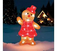 mysmartbuy 31cm Gingerbread Man LED Decoration 30L Warm White LED Battery Powered mysmartbuy Warm White