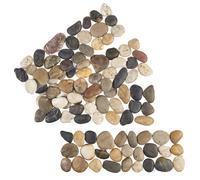 mysmartbuy 4x Pebble Edging Strips - Real Natural Stone Decoration for Pathways, Patios, Lawns, Flowerbeds or Tiling Borders - Each 30 x 10cm mysmartbuy Multicolor 30 x 10 cm