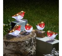 mysmartbuy 5 x InLit Mini Robins - Battery Powered LED Christmas Decorations mysmartbuy Multicolor