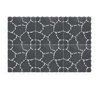 mysmartbuy 6 x Plastic Interlocking Patio & Deck Tiles - All Weather Outdoor Garden Patterned Paving - Each Tile 28 x 28 x 1.5cm | Size: 6 Pack mysmartbuy Grey 6 Pack