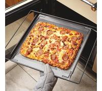 mysmartbuy Adjustable Width Oven Shelf Non-Stick Carbon Steel Cooking Baking Tray - Measures H2.5 x D35 x W38.5 to 60.5cm in Silver mysmartbuy Silver