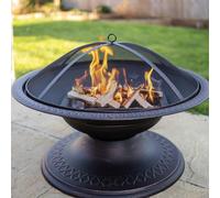 mysmartbuy Bronze Effect Toscana Firepit with Embossed Diamond Pattern mysmartbuy Bronze