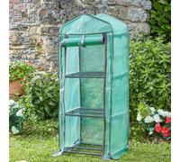 mysmartbuy Classic 3-Tier GroZone - Compact PE-Covered Growhouse with Steel Frame Shelves in Green mysmartbuy Green