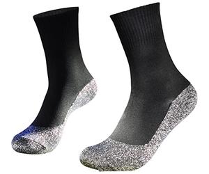 mysmartbuy.com Below Zero Aluminium Fibre Thermal Socks - Lightweight Black Unisex Socks That Keep Feet Warm & Dry - Size L/XL (8-12)