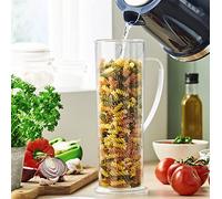 mysmartbuy.com Express Pasta or Vegetable Cooker - H31.5 x 10.5cm Energy Saving Cooking Jug with Thermal Lid & Strainer - 1.75L Capacity, Hand Wash Only
