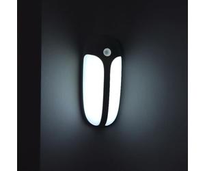 mysmartbuy.com Portable Motion Sensor Light with 3 Self-Adhesive Magnetic Wall Pads - USB Rechargeable Wall Lighting for Stairs, Hallway, Bathroom, Bedroom - Measures H14 x W6.5 x D3cm