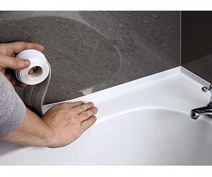 mysmartbuy.com Waterproof Sealing Tape - Impermeable Watertight PVC Seal for Sinks, Showers, Windows, Skirting Boards, Counter Tops - 38mm x 3.2m