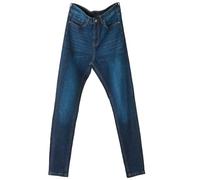 mysmartbuy.com Womens Plus Size Skinny Jeans with Button Closure, Zip Fly Fastening & 5 Pockets - Ladies Stretchy Super Soft Comfortable Mid Rise Cotton Denim Trousers - Darkwash, Size 20