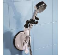 mysmartbuy Flexible Bathroom Suction Holder with 2 Adjustable Arms for Shower Head or Hairdryer - Measures H29cm in White mysmartbuy White