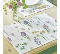 Mysmartbuy Floral Fabric Placemats Set Of 2 - Cotton - Everyday Use