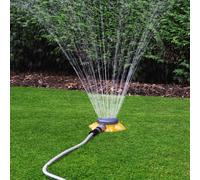 mysmartbuy Flower Style Water Sprinkler - Hose Attachment Irrigation Tool with 8 Spray Patterns for Garden Watering or Kids Outdoor Play in Orange mysmartbuy Orange