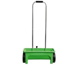 mysmartbuy Garden Lawn Seed Spreader - 12L Green Wheeled Scatter Spreader with 10 Drop Speeds for Lawn Feed, Seeds, Fertiliser, Sand & Salt mysmartbuy Green